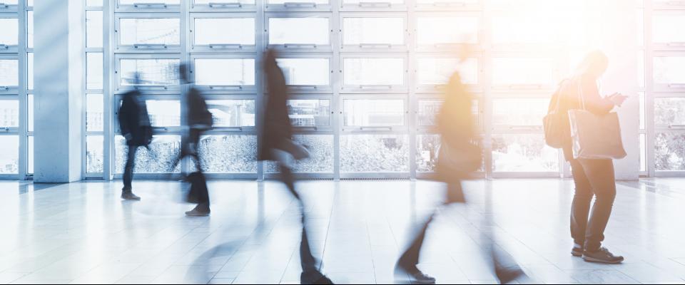 Blurred workers